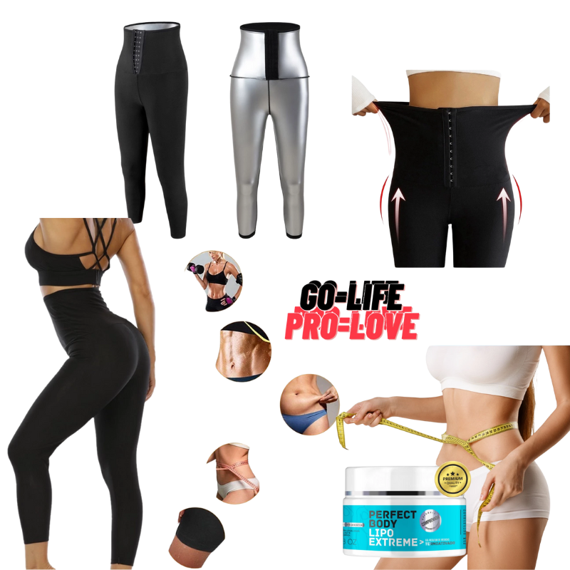 Kit Redução Turbo - Legging efeito Sauna e Gel Térmico Redutor