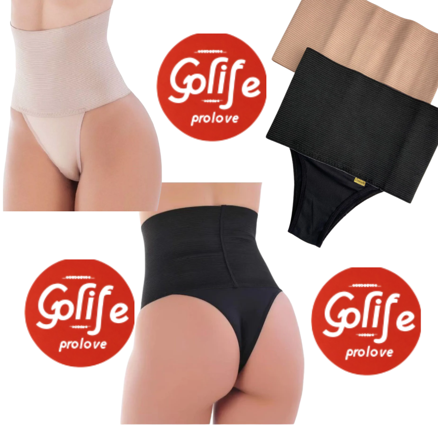 Kit 2 Calcinhas - Conforto & Disfarce Perfeito - Cinta Modeladora Segura Barriga