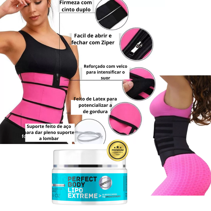 Cinta Modeladora Redutora de Cintura - Modela-Fit