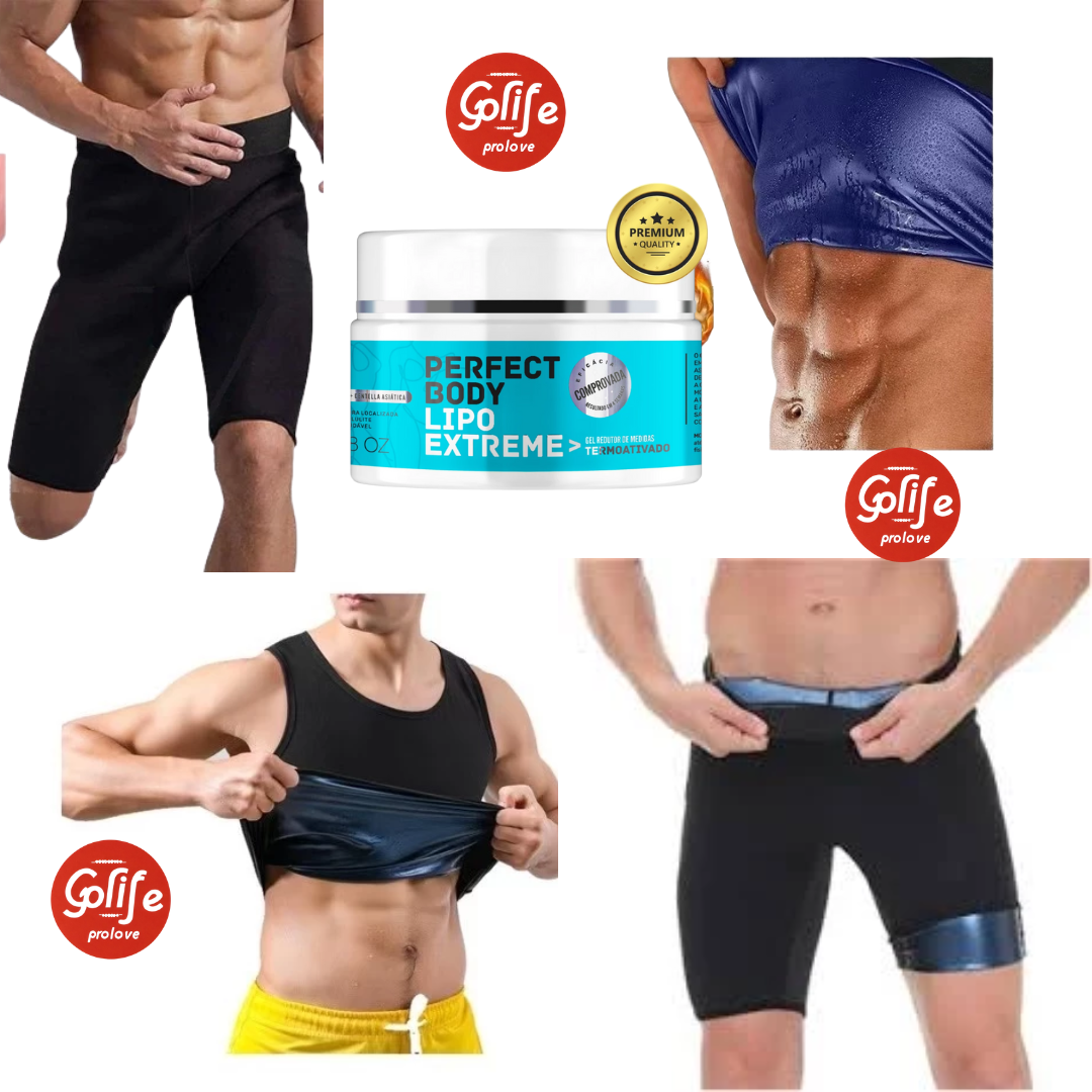 PROJETOFIT MASCULINO - REGATA E BERMUDA EFEITO SAUNA