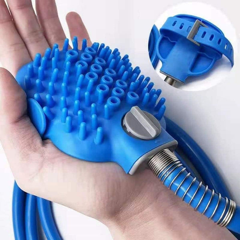 Mangueira de banho com Luva de silicone massageadora