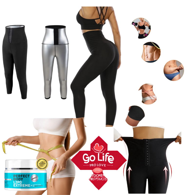 \Kit Redução Turbo - Legging efeito Sauna e Gel Térmico Redutor