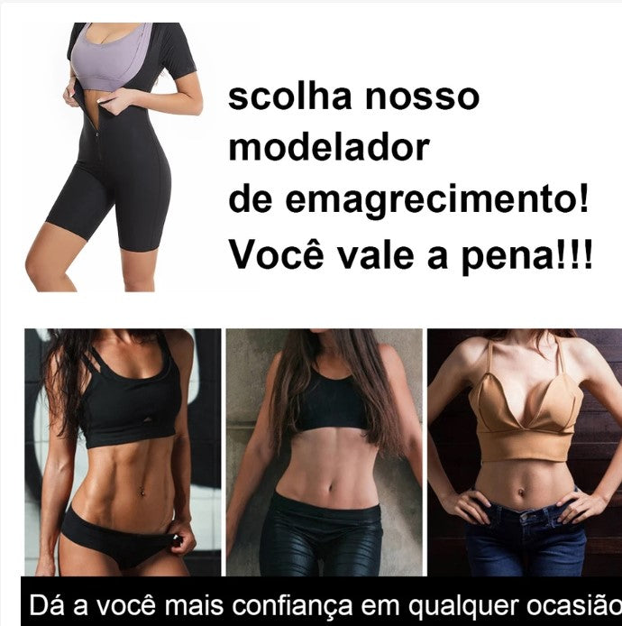 Macacão Sauna ThermoFit 360° - Suor Intensivo e Redução de Medidas!