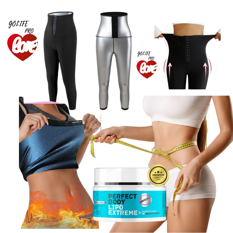 Kit Saunando! Regata e Leggings efeito sauna e Gel Redutor!